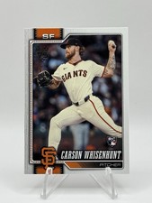 Carson Whisenhunt 2026 Topps Series 1 #184 RC Giants MLB Baseball Card NM