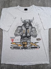 Vintage 90s Chicago Bulls T-Shirt Men's XL 1998 Champions Jordan Single Stitch