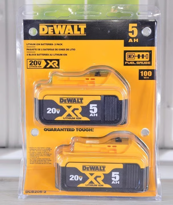 #ad #ad DEWALT 20V MAX XR 5 Ah Lithium Ion Battery Premium High Capacity DCB205 2 $80.99