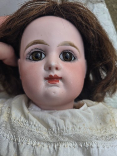 PUPPE RABERY DELPHIEU PORZELLAN 1. EPOCHE GESCHLOSSENER MUND NO2 DOLL BISQUE SIZE - Bild 3 von 20