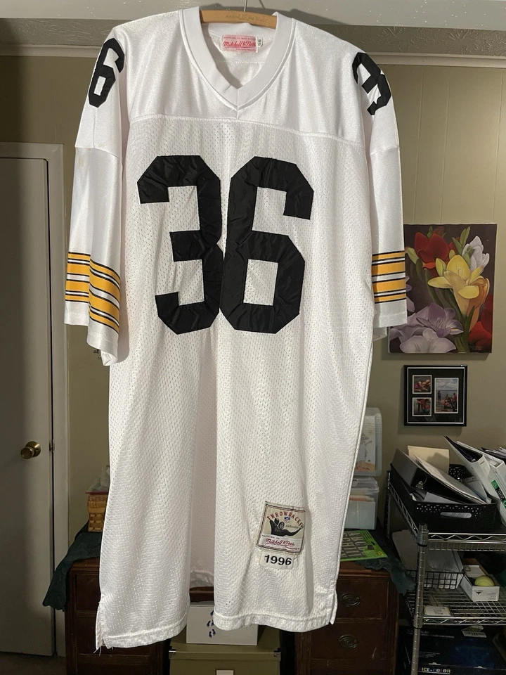 Camiseta Jerome Bettis 2005 Steelers Mitchell & Ness Throwbacks autêntica - Imagem 2 de 4