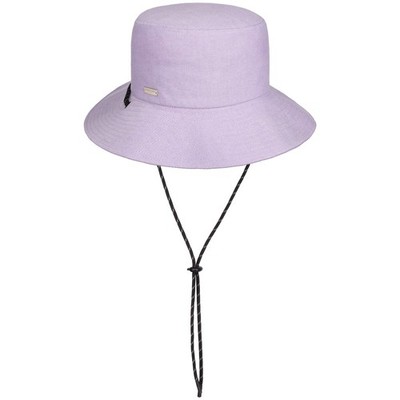 SEEBERGER Chambray Bucket Stoffhut Fischerhut Damenhut Sommerhut Sonnenhut
