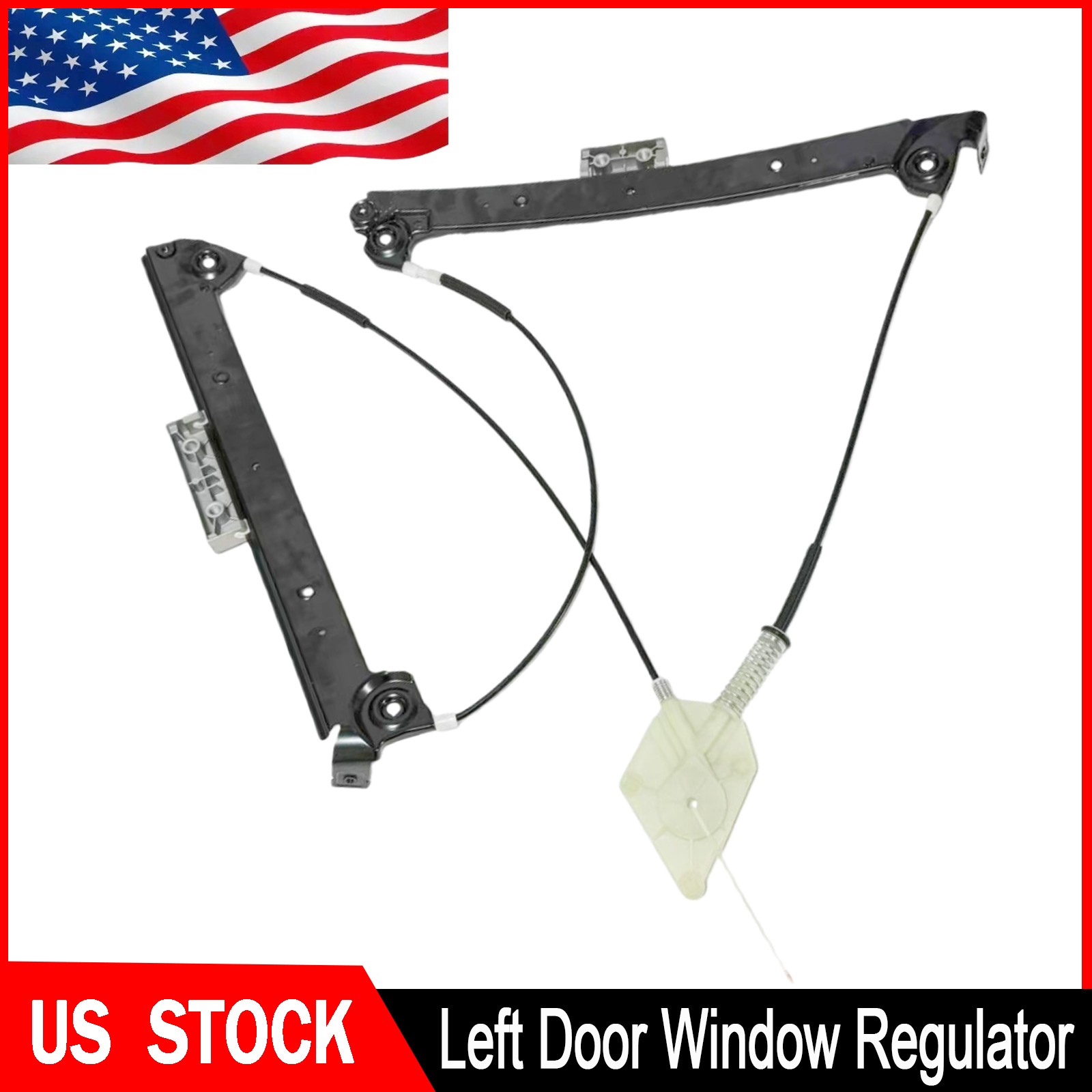 For 04-18 Bentley Continental GT New Front Left Door Window Regulator 3W0837401J