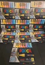 POSCA Uni-Ball PC-5M Soft 8C Water-Based Paint Markers 1.8-2.5mm (10Pks of 8ct)