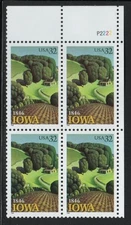 ALLY'S US Plate Block Scott #3088 32c Iowa Statehood [4] MNH - F/VF [STK]