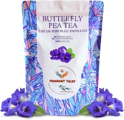 Blue Butterfly Pea Flower Tea   Color Changing Herbal Tea, Antioxidant Rich,