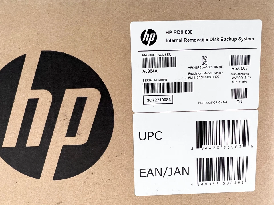 HP StorageWorks RDX500 Internal USB Removable Disk Backup System AJ934A - Image 2 of 2