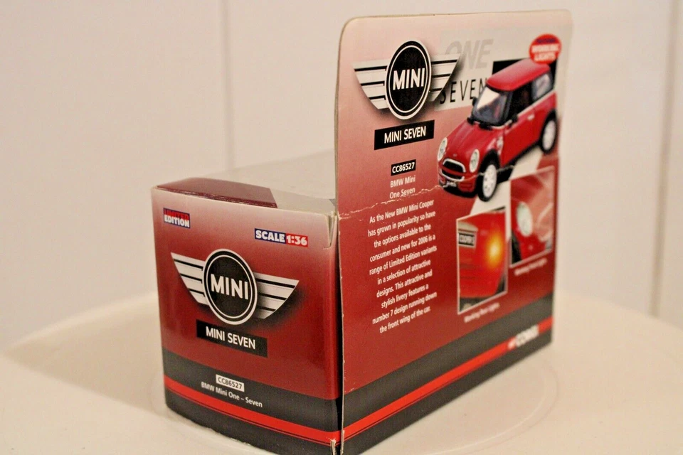 Corgi #CC86527  2001 BMW Mini Cooper - ONE SEVEN - Working Lights - Image 3 of 4
