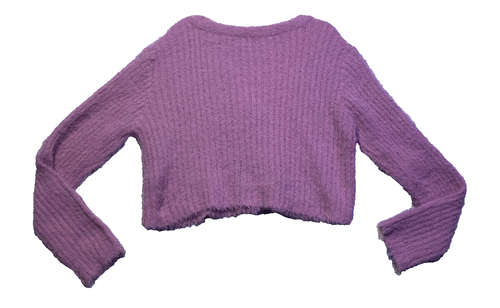 Art Class Girls Youth Size Medium 7/8 Half Button Up Sweater Purple FREE S&H - Picture 5 of 5