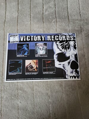 TPGM6 ADVERT 5X8 VICTORY RECORDS - MARTYR AD : ON EARTH AS IT IS IN HELL