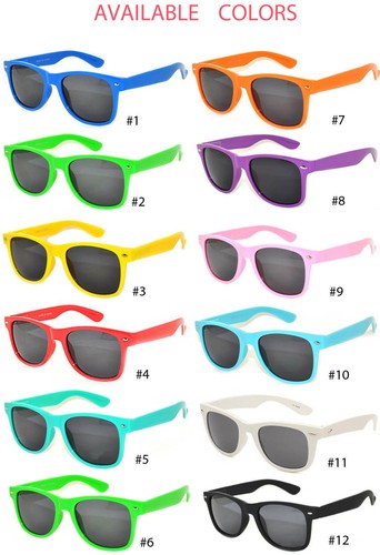 CLASSIC 80s VINTAGE RETRO SMOKE LENS SUNGLASSES SHADES BLACK MATTE - Picture 4 of 4