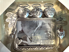 Grandkids/Angels Picture Frame pewter w/hanging charm for 3.5" x 5" Fetco - NIB