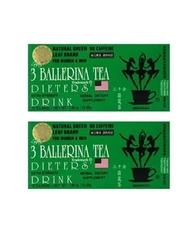 2 BOXES OF 3 BALLERINA TEA EXTRA STRENGTH ORIGINAL TE DE BAILARINA