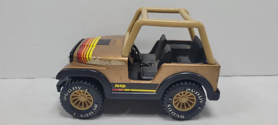 Jeep Buddy L marrón dorado tostado 4x4 acero prensado raro de colección Foto 2 de 4