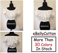 Chemise Cropped Top Blouse Bohemian Shirt Pirate Wench Medieval Peasant
