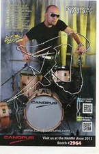 2013 small Print Ad of Canopus Drums Yaiba Japanese Sword Model w Jotan Afanador