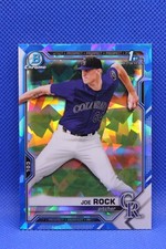 2021 Joe Rock Bowman Chrome Draft 1st Sapphire Colorado Rockies Baseball #BDC154
