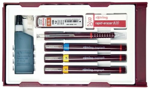 Rotring Isograph 3 Pen College Set - 0.25/0.35/0.50mm - Photo 1/1
