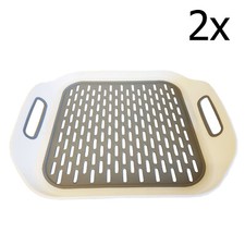 2 x NON SLIP SOFT SINK DRAINER MAT TRAY caravan motorhome boat draining board