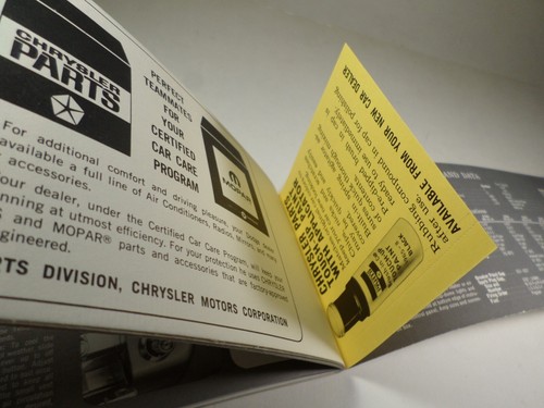Vintage 1965 Dodge Coronet Owners Manual - Picture 13 of 16