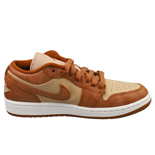 Nike Air Jordan 1 Low Se Womens Casual Trainers in Brown Coffee - 4 UK - Picture 5 of 8