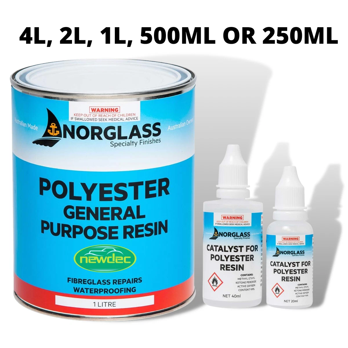 General Purpose Polyester Fiberglass Resin Kit