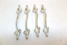 Vintage Hollywood Regency Drawer brass, White, French Provincial Handle 4.75"