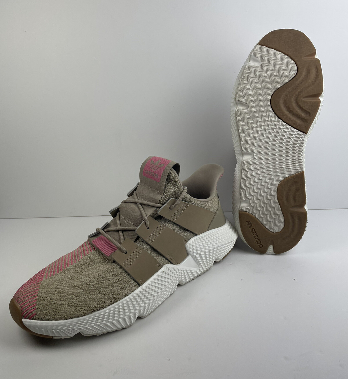 kleuring Mus verwijderen Adidas Men&#039;s Originals Prophere Sneaker Shoes Khaki/Pink/White Size 12  | eBay