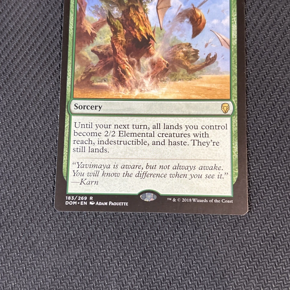Sylvan Awakening Magic The Gathering Mtg Rare Dominaria Card - Image 3 of 4