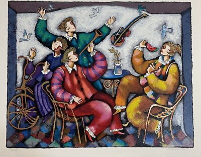 Michael Kashan, Lets Make A Party, Serigraphs # 241/320.  Signed By Artist.