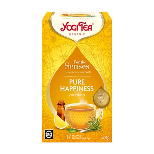 Yogi Tea For The Senses Pure Happiness With Lemon Oil Green Tea Various Quantity - Picture 5 of 8