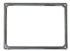 CORNICE TARGA POSTERIORE per AUTO D'EPOCA - INOX - ALTA QUALITA' 28,5 x 20,5 cm