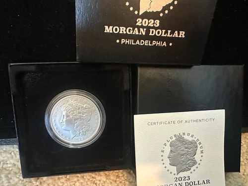 2023 United States Morgan Silver Dollar $1 Philadelphia W/ COA & OGP
