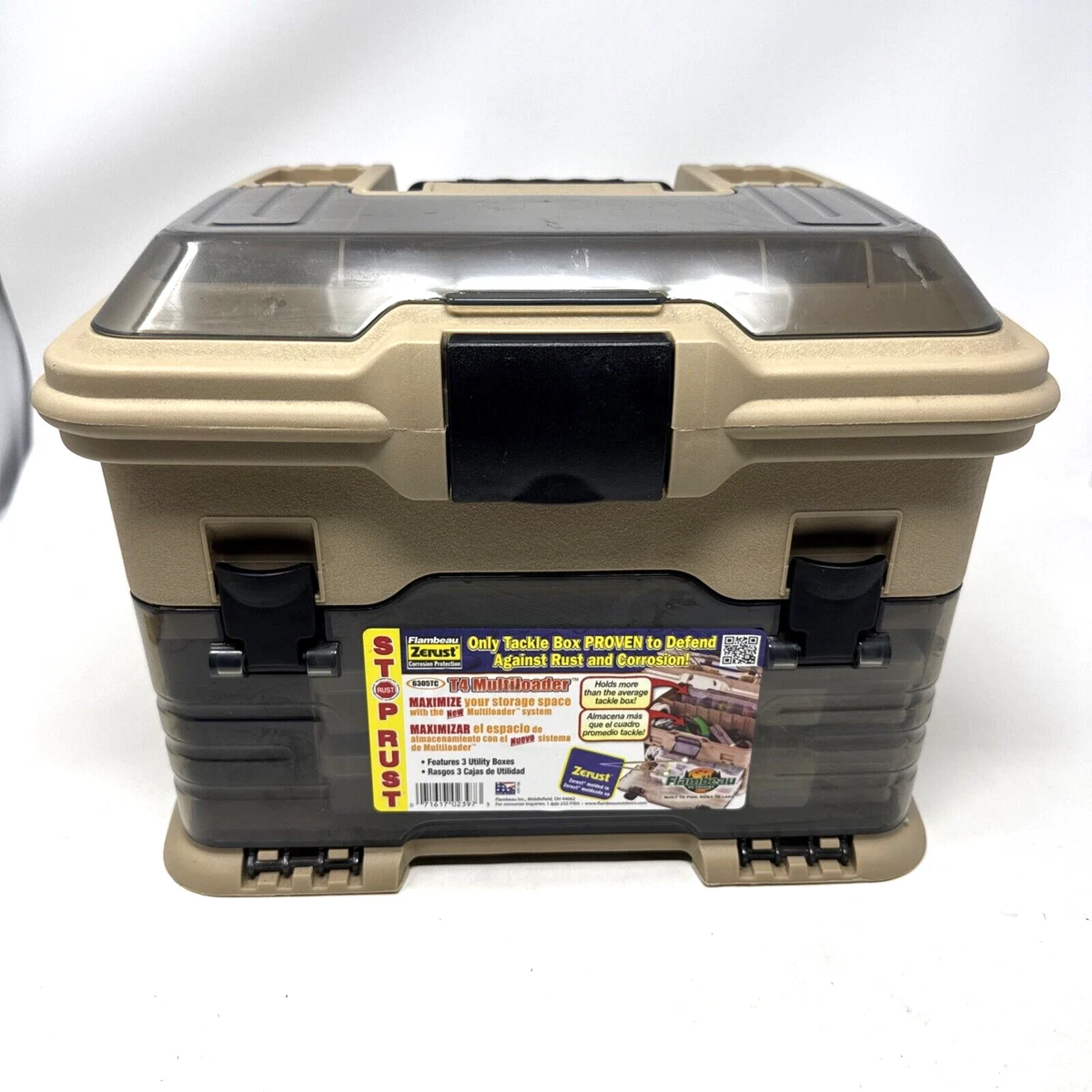 flambeau t4 multi-loader tackle box Multiloader Techniques Chasse et Pche molded handle ensures durability and easy transport Multiloader Tackle Flambeau Tackle Flambeau
