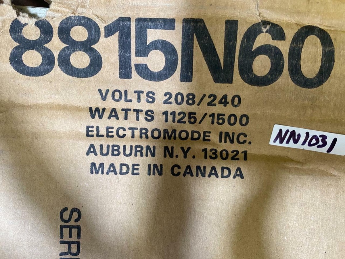 Electromode 8815N60 208/240V 1125/1500W Baseboard Heater | eBay