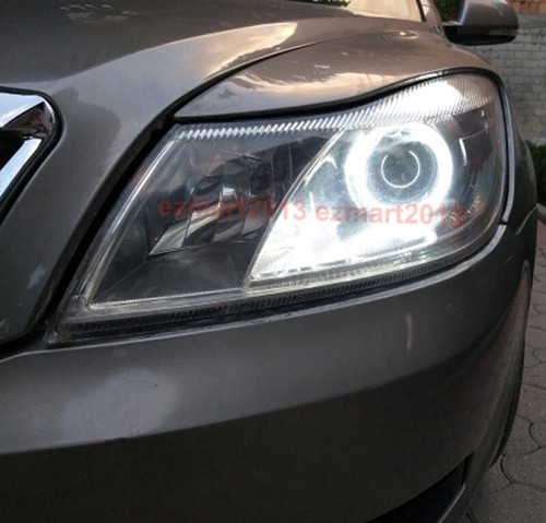Switchback LED halo ring for Skoda Octavia MK2 facelift 2009-2013 turn signal - Picture 2 of 17