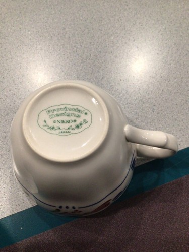 En excelente estado Platos Nikko Provincial Designs Avondale blanco marrón taza verde - Imagen 3 de 4