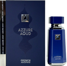 FRENCH AVENUE AZZURE AOUD EAU DE PARFUM SPRAY FOR MEN 3.4 Oz / 100 ml BRAND NEW 