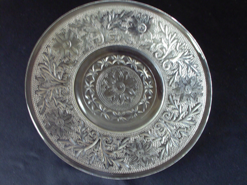 INDIANA TIARA CLEAR SANDWICH GLASS CUP & SAUCER SET OF 8 + CREAMER TEA/ COFFEE - Picture 7 of 13