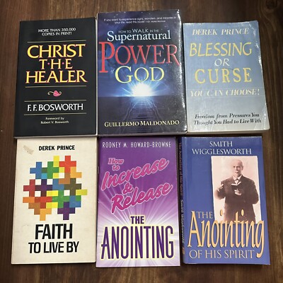 Power of the Holy Spirit ChristianBook Lot -6 Books Wigglesworth Bosworth Prince