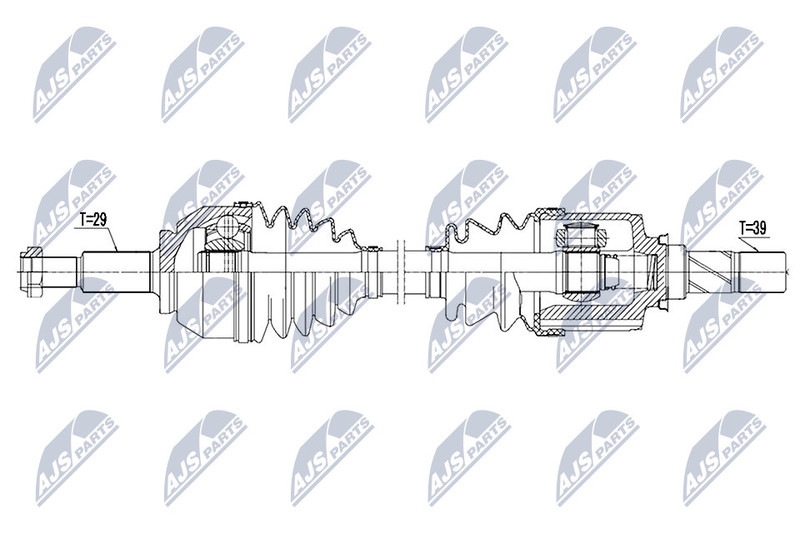 Arbre de transmission Opel Vivaro Combi transmission arrière et pièce de cardan