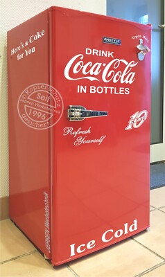 Retro Kühlschrank Aufkleber Set Drink Coca Cola Open Bottle Set 95L Farbauswahl
