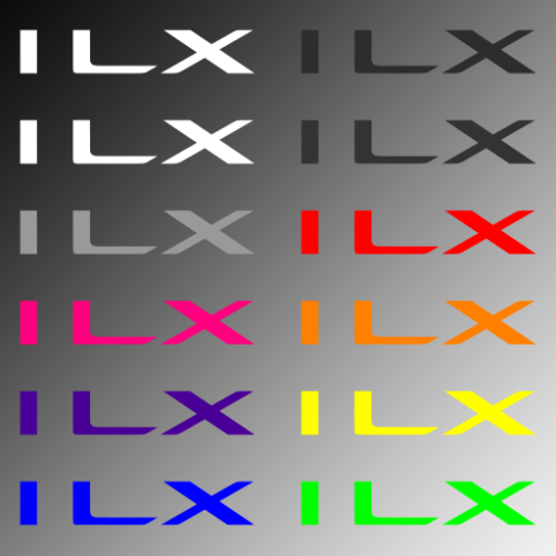 4x Acura ILX Door Handle Decal Sticker Base Premium Technology Premium A-Spec