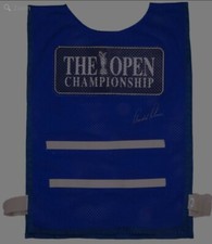 Arnold Palmer Autographed Open Championship Caddie Bib