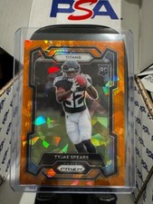 2023 Prizm Tyjae Spears Orange Ice Prizm Rookie Card RC #396 Titans