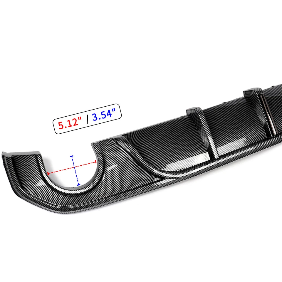 For BMW 4 Series G26 430i Gran Coupe 2021-24 Rear Diffuser W/LED Carbon Look Foto 4 de 4