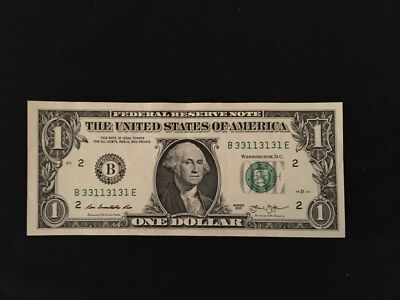 2013 $1 Binary Note/ B 33113131 E