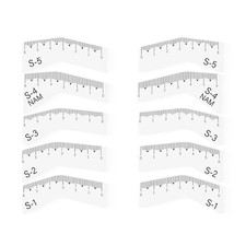 Eyebrow Stencils Ruler, Natural-Looking Brow Shapes, Microblading Mapping