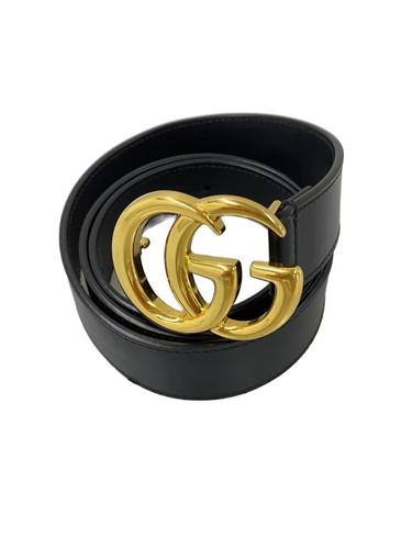 GUCCI Men's Leather Belt in Black