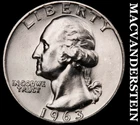 1963-D Washington Quarter- Silver- Choice Gem Brilliant Unc Luster #J7145